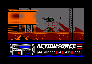 Action Force (Amstrad CPC) screenshot: Let's go.