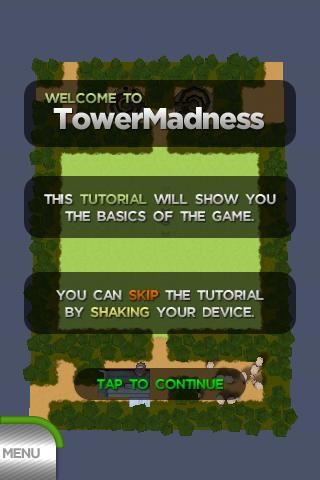 TowerMadness (iPhone) screenshot: Instructions