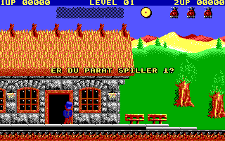 Guldkorn Expressen (DOS) screenshot: Are you ready, Player 1? (EGA)