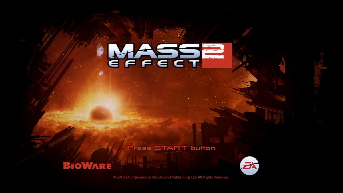 Mass Effect 2 (PlayStation 3) screenshot: Mass Effect 2 - Start screen