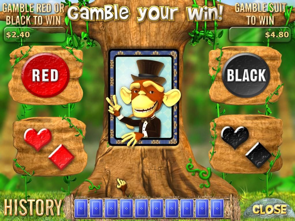 Monkey Money 2 (Windows) screenshot: Playing gamble.
