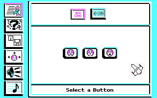 Commander Keen: Keen Dreams (DOS) screenshot: Main Menu (CGA)