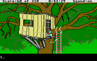 King's Quest III: To Heir is Human (Atari ST) screenshot: Tree house.