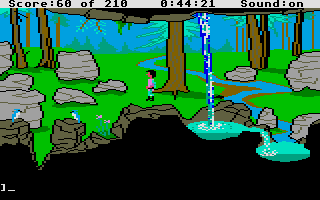 King's Quest III: To Heir is Human (Atari ST) screenshot: Pretty scenery.