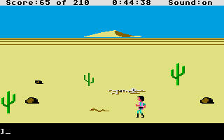 King's Quest III: To Heir is Human (Atari ST) screenshot: Desert.