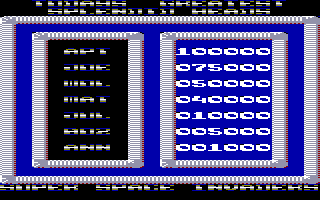 Taito's Super Space Invaders (Amstrad CPC) screenshot: High scores