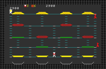 Screenshot Of Burgertime (mattel Aquarius, 1982) - Mobygames