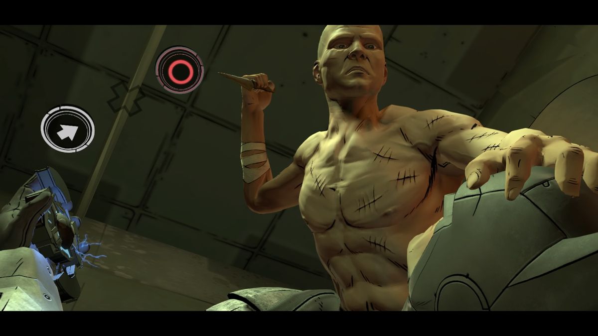 Batman: The Telltale Series - Season Finale (PlayStation 4) screenshot: Inmates are running wild