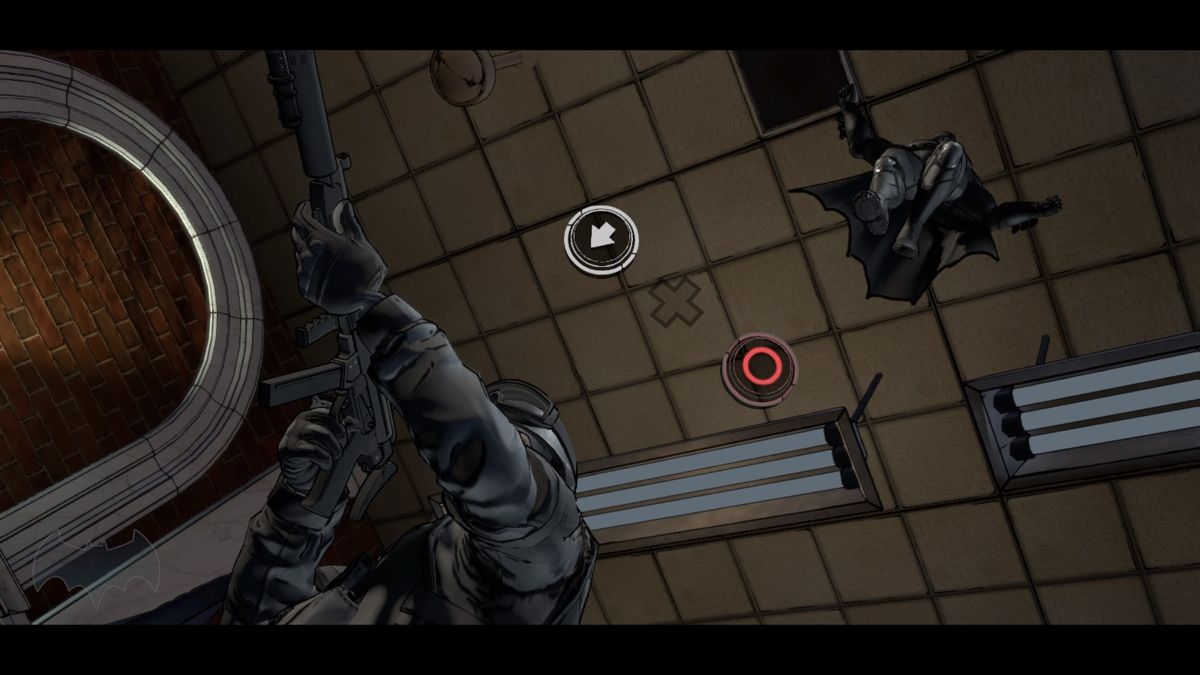 Batman: The Telltale Series - Season Finale (PlayStation 4) screenshot: Death from above