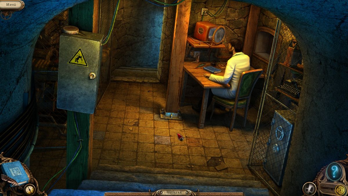 Alex Hunter: Lord of the Mind (Windows) screenshot: A guard, I need to get rid of him.