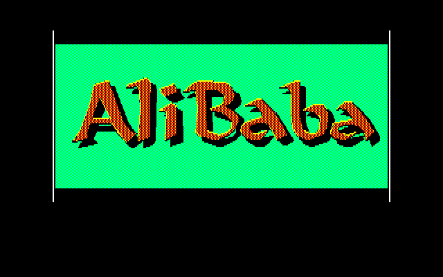 Ali Baba and the Forty Thieves (PC-88) screenshot: Title screen