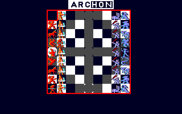 Archon: The Light and the Dark (PC-88) screenshot: Getting started...