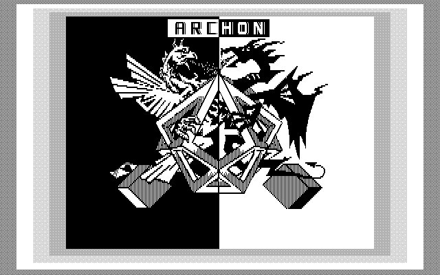 Archon: The Light and the Dark (PC-88) screenshot: Title screen B