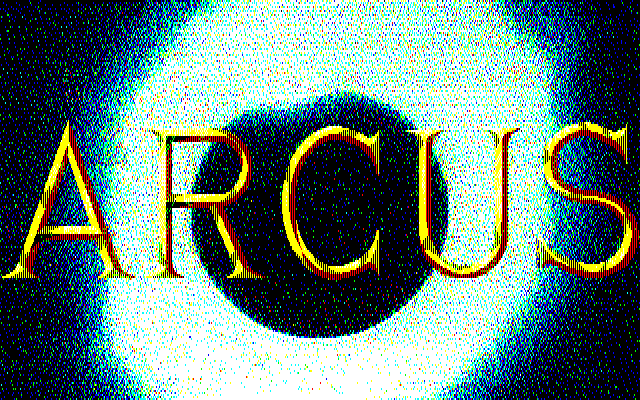 Arcus (PC-88) screenshot: Title screen