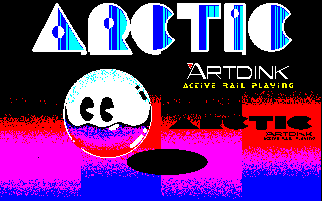 Arctic (PC-88) screenshot: Title screen