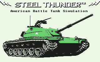 Steel Thunder (Commodore 64) screenshot: Title