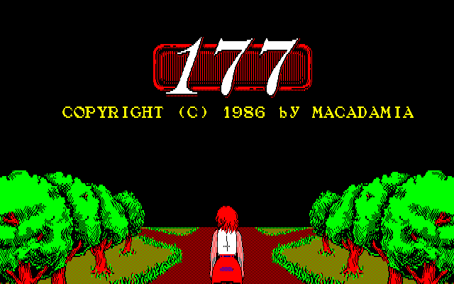 177 (PC-88) screenshot: Title screen