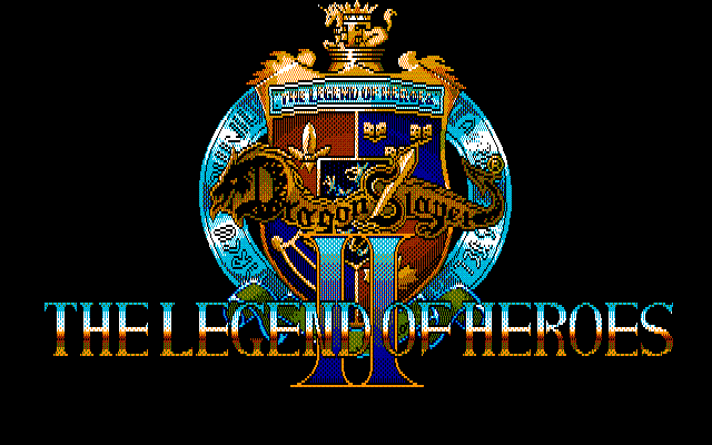 Dragon Slayer: The Legend of Heroes II (PC-88) screenshot: Title screen