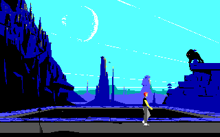 Out of This World (DOS) screenshot: Stranded in another world (Tandy)