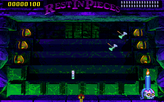 Mystic Midway: Rest in Pieces (DOS) screenshot: Faced with limited time and ammo