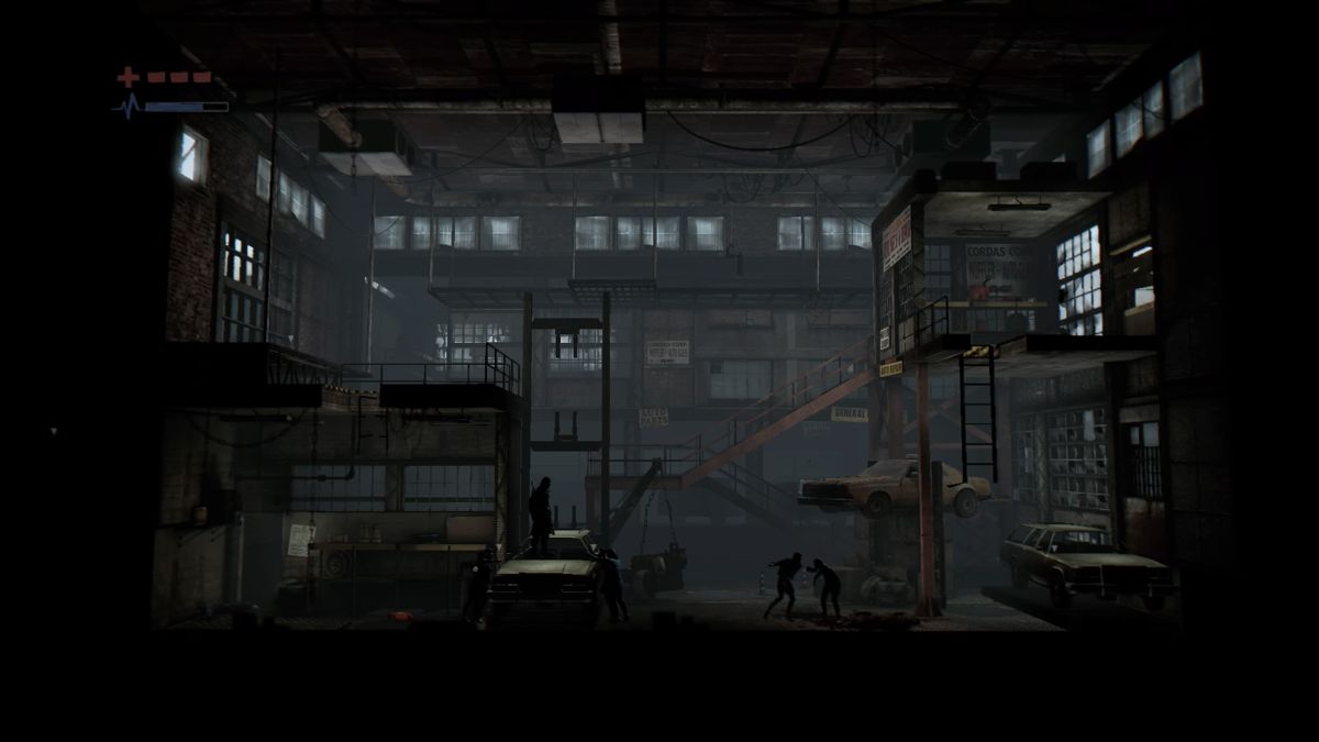 Deadlight: Director's Cut (PlayStation 4) screenshot: The car repair shop