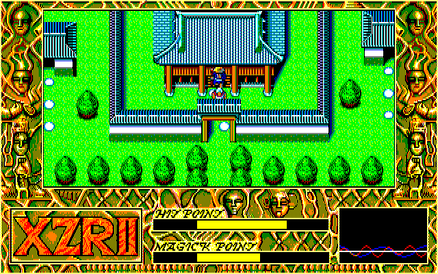 Exile (PC-88) screenshot: The adventure takes us... to China?