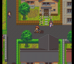 G.O.D: Mezameyo to Yobu Koe ga Kikoe (SNES) screenshot: Your home town. Alas, that was in 1999...