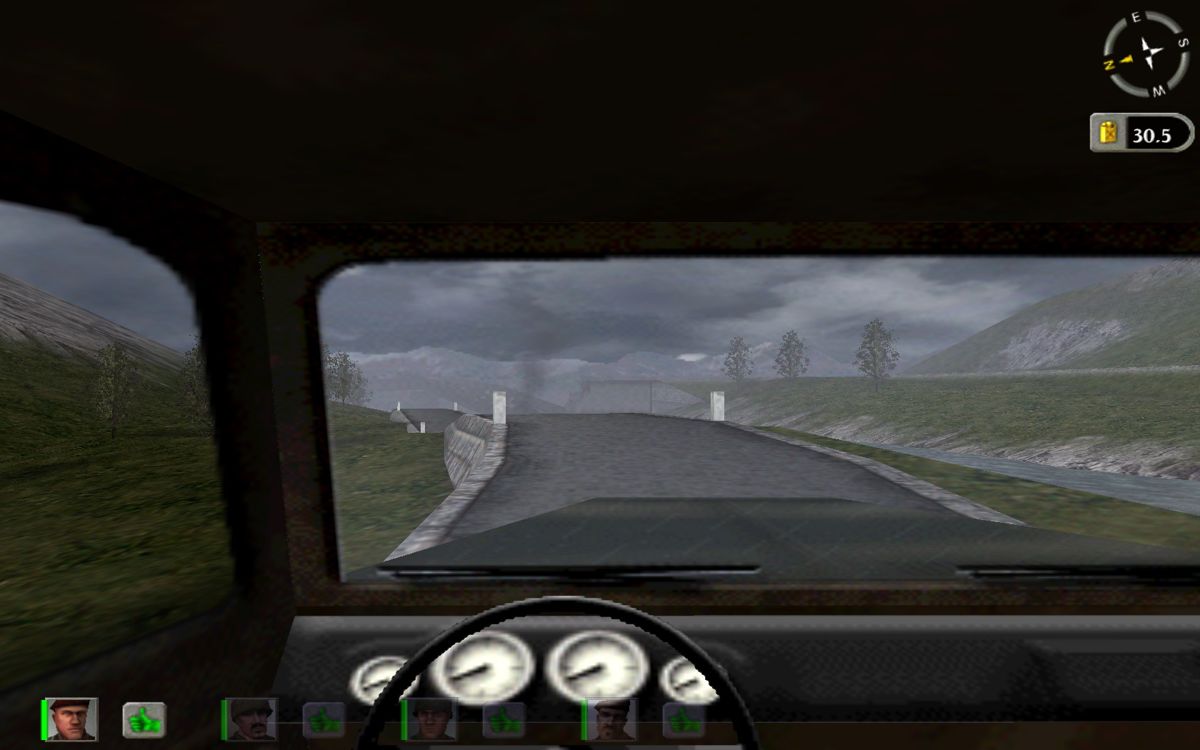 Hidden & Dangerous Deluxe (Windows) screenshot: Interiors of drivable vehicles are modelled as well