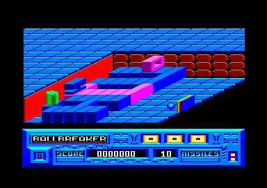 Ballbreaker II (Amstrad CPC) screenshot: The first screen