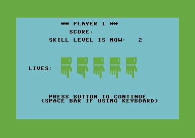 Webster: The Word Game (Commodore 64) screenshot: Get ready to play!