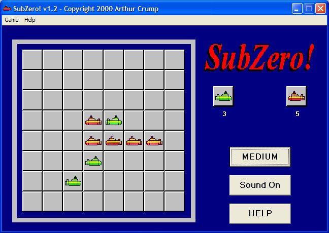 Swift Classics Board Games (Windows) screenshot: SubZero! : Othello with submarines