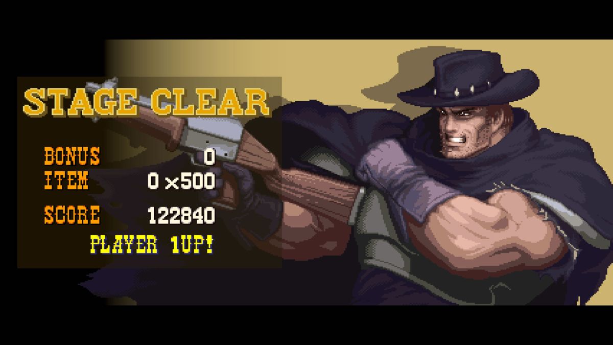 Wild Guns: Reloaded (Windows) screenshot: First stage cleared.