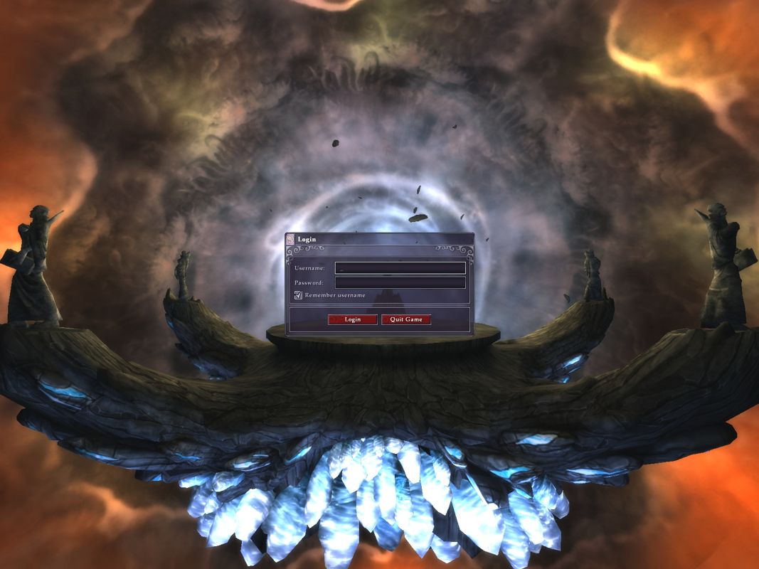 The Chronicles of Spellborn (Windows) screenshot: Main Menu