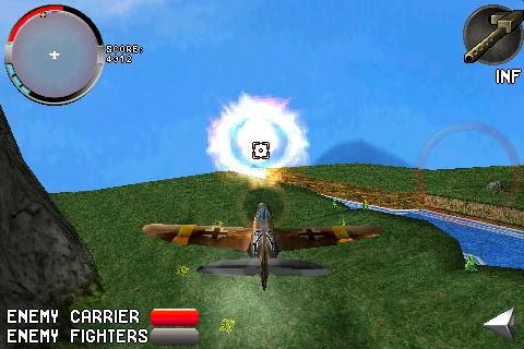Armageddon Squadron (iPhone) screenshot: Destroyed the last carrier fighter