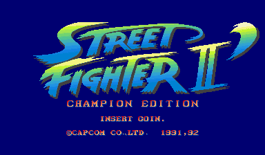 Street Fighter II: Champion Edition (Arcade) screenshot: Title screen