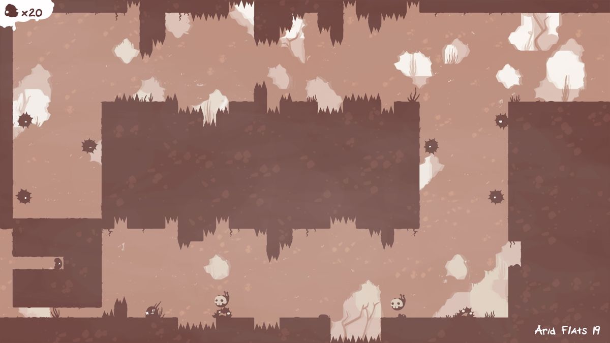The End Is Nigh (Windows) screenshot: A moving platform and lots of enemies