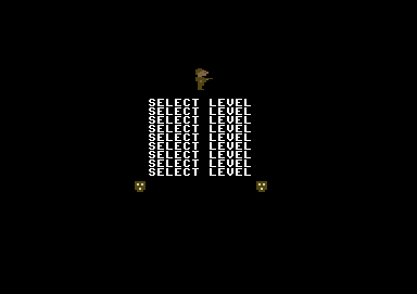 Danger Ranger (Commodore 64) screenshot: Select level
