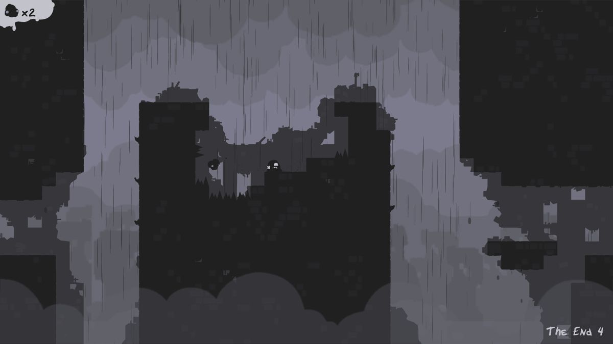 The End Is Nigh (Windows) screenshot: Grab the tumour and avoid the spikes.