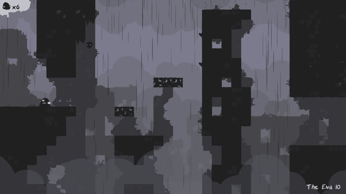 The End Is Nigh (Windows) screenshot: A level with disintegrating blocks.
