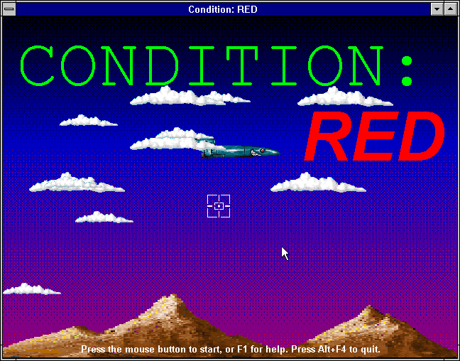 Klik & Play (Windows 3.x) screenshot: Condition: RED is a Missile Command type of deal
