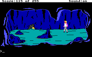 Space Quest: The Lost Chapter (DOS) screenshot: You can finally walk... Hey, what's there?..