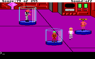 Space Quest: The Lost Chapter (DOS) screenshot: Time to get some costumes...