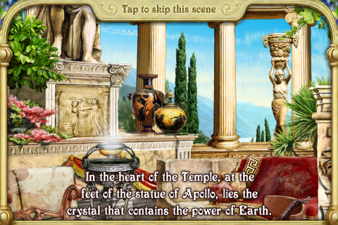 Call of Atlantis (iPhone) screenshot: Power of Earth seems good.