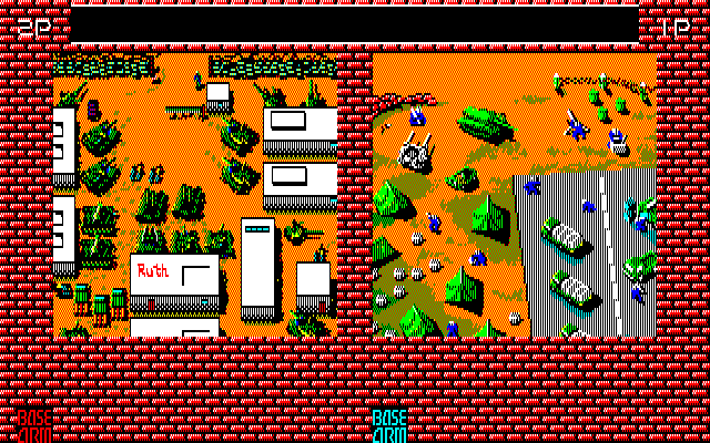 Herzog (PC-88) screenshot: Two-player mode