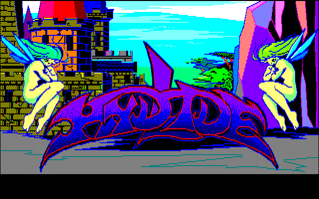 Hydlide (PC-88) screenshot: Title screen