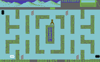 Magic Micro Mission (Commodore 64) screenshot: Game two: "Circuit board"