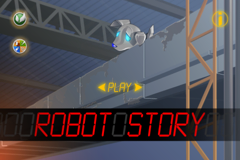 Robot Story (iPhone) screenshot: Main menu