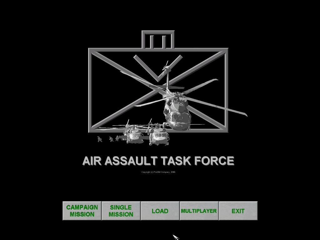 Air Assault Task Force (Windows) screenshot: Main menu