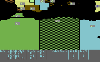 Medieval Lords: Soldier Kings of Europe (Commodore 64) screenshot: In 1028, Northern Africa was still green.