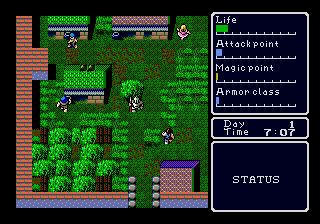 Super Hydlide (Genesis) screenshot: In a town
